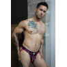 Breedwell Jockstrap Equalizer Noir-Rose neon